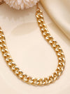 Gold Plated Chain Linked Elegant Necklace