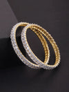 Set Of 2 Gold-Plated American Diamond Studded Bangles