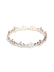 American Diamond Rose Gold Plated Bangle Set