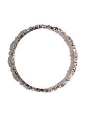 American Diamond Rose Gold Plated Bangle Set