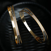 Dual Toned Elegantly Designed Set of 2 Bangles