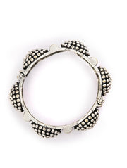 Sphere Stunner - Silver Plated Kada Bracelet