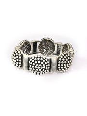 Sphere Stunner - Silver Plated Kada Bracelet