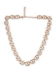 Prita by Twisted Linked Hearts Gold Plated Necklace