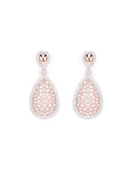 Dreamy Drops-American Diamond Rose Gold Plated Earring