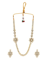 Eternal Kundan Bloom Floral Design Jewellery Set