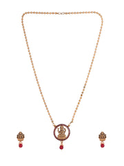 Temple Ruby Stoned Jewellery Set