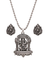 Temple Oxidized Jewellery Set