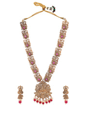 Temple Gold Plated Jewellery Set