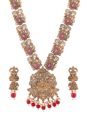 Temple Gold Plated Jewellery Set