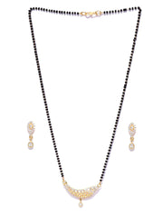 American Diamond Mangalsutra Set With Earrings