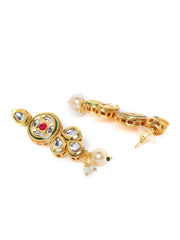 Kundan Ruby Pearls Gold Plated Choker