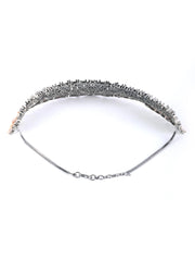 Glitz Appeal-Grey American Diamond Cubic Zirconia Rose Gold Plated Choker Set