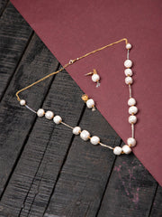 White Semi Precious Stone Jewellery Set