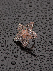 Rose Gold Blooming Flower Ring