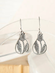 Tulip Sterling Silver Drop Earrings