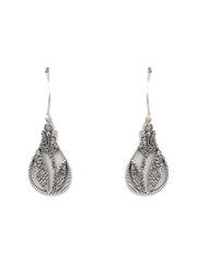 Tulip Sterling Silver Drop Earrings