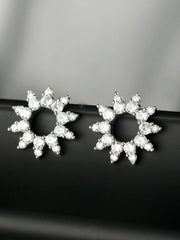 Sterling Silver Sunshine American Diamond Studs