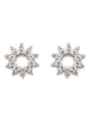 Sterling Silver Sunshine American Diamond Studs