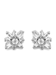 Sterling Silver Blooming Flower Studs