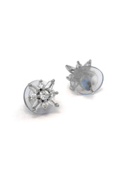 Sterling Silver Blooming Flower Studs