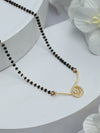 Elegant Gold Plated American Diamond Sterling Silver Mangalsutra