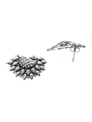 Peacock Twirl - Oxidised Silver Peacock Jewellery Set