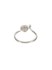 Sheer by Priyaasi Shining Flower American Diamond Sterling Silver Ring