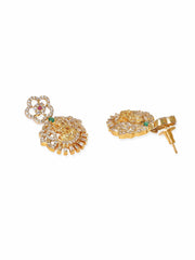 Gold Plated Crystal Studded Jewellery Set