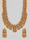 Gold Plated Temple Necklace Set