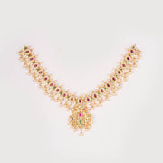 Guttapusalu matt gold pearl necklace