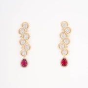 traditional A.D gold ruby hanging