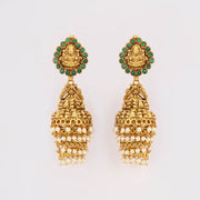 temple green matt stone jhumkas