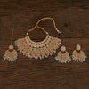 Antique Mukut Necklace With Gold Plating