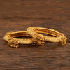 Antique Openable Bangles With Matte Gold Plating