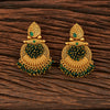 Antique Classic Earring With Matte Gold Plating