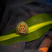 Antique Matt Traditional Lakshmi Design Ring