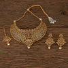 Antique Mukut Necklace With Gold Plating