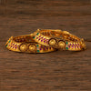 Classic Bangles With Matte Gold Plating