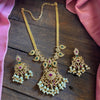 Premium Gold Finish AD Manjari Necklace Set